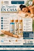 Pack Spa Terapéutico Amma Terra | Rodillo Masajeador + 3 Aceites