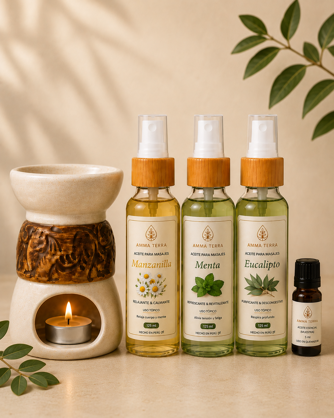 Kit de Bienestar | Aceites para Masaje + Aromaterapia