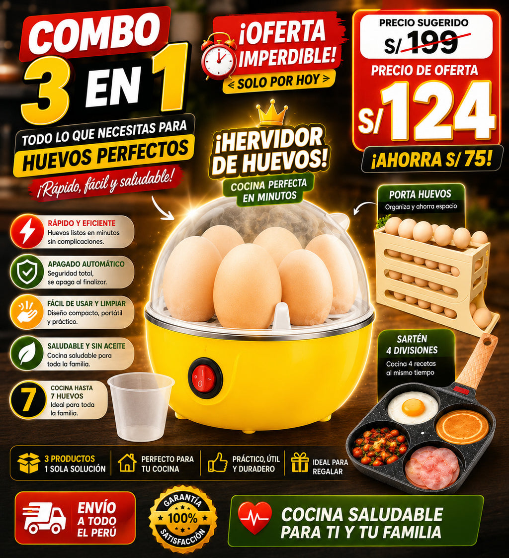 🥚 Huevos perfectos en minutos